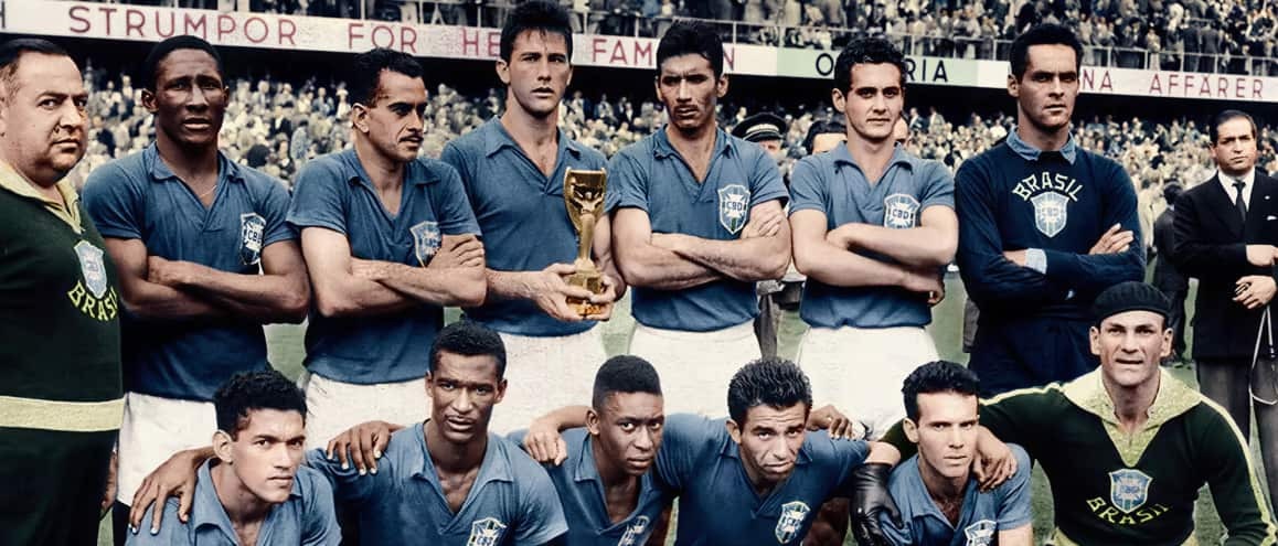 Time que entrou em campo, e saiu vitorioso, naquela final de 1958.