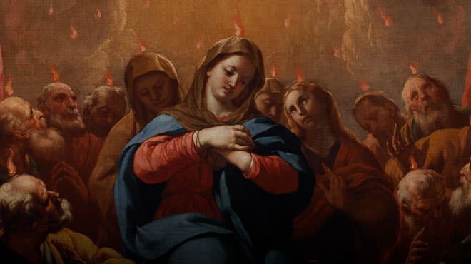 O Domingo de Pentecostes e a descida do Espírito Santo