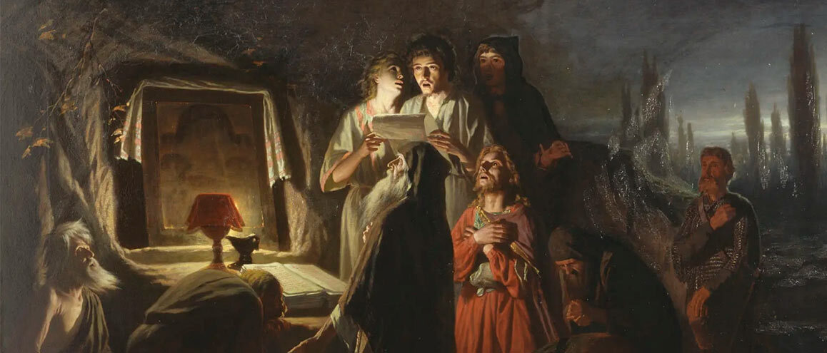 “Os primeiros cristãos em Kiev”, pintura de Vasily Grigorievich Perov.
