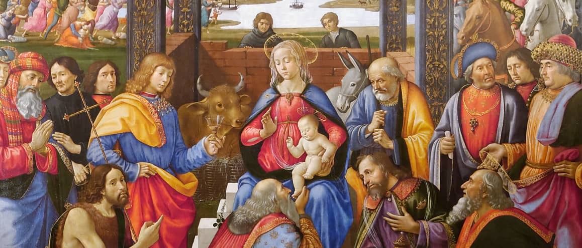 Detalhe da “Adoração dos Magos”, de Domenico Ghirlandaio.