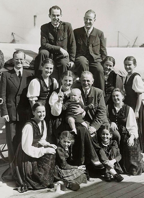 A família von Trapp.