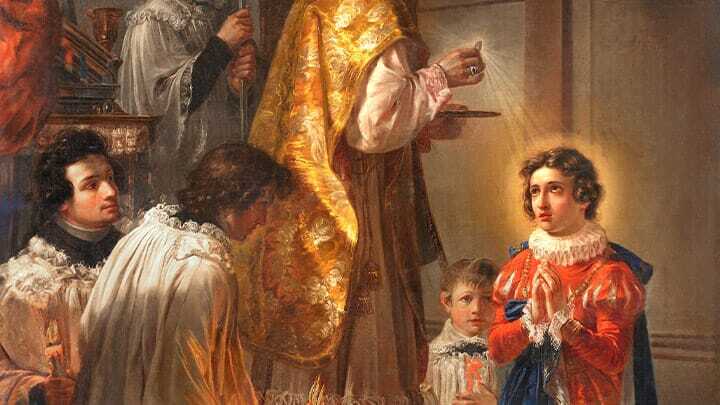 São Luís Gonzaga e o Santíssimo Sacramento