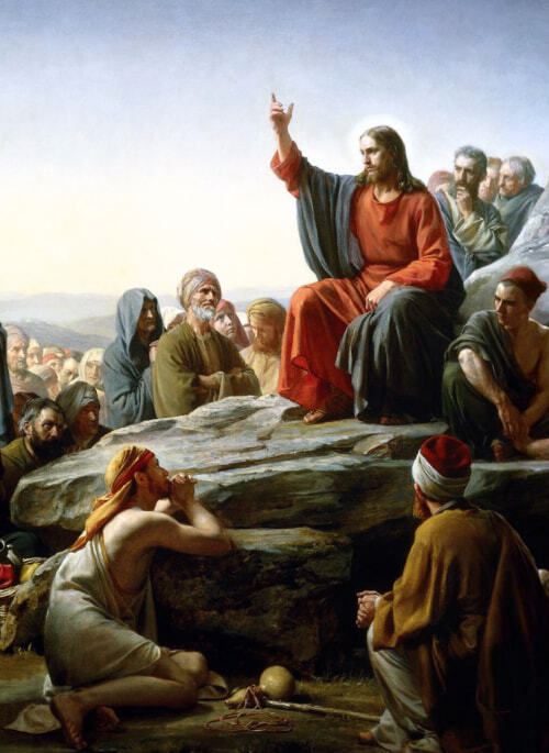 “O Sermão no Monte”, por Carl Bloch.