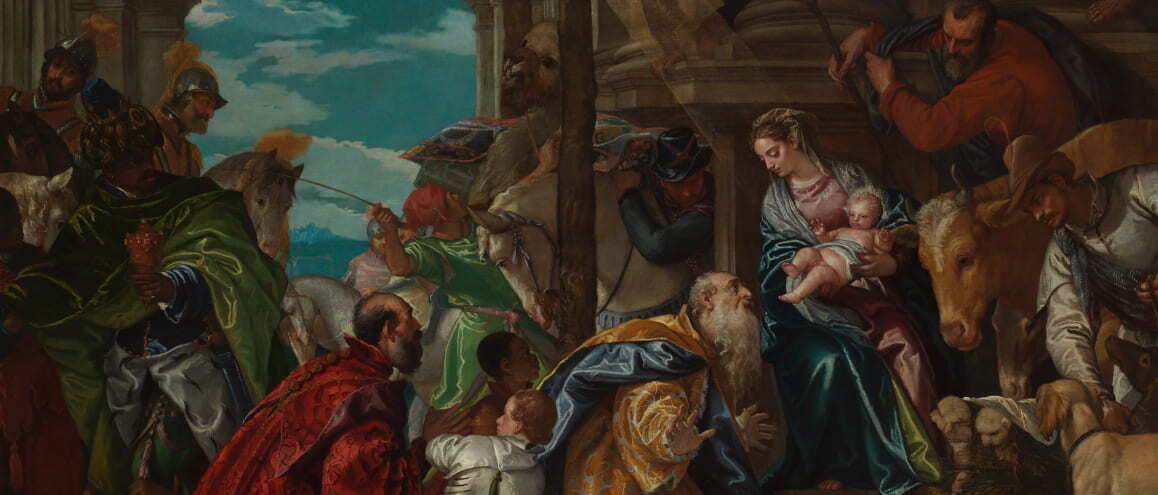 Detalhe de “Adoração dos Magos”, por Paolo Veronese.
