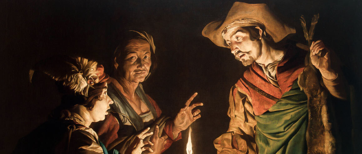“Esaú e Jacó”, por Matthias Stom.