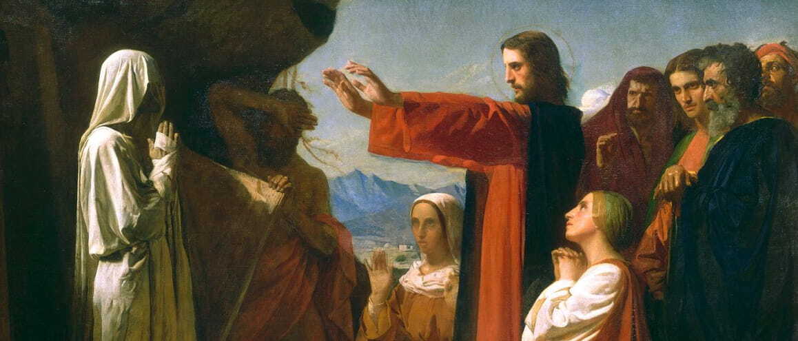 “A ressurreição de Lázaro”, por Léon Bonnat.