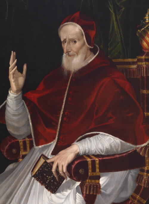 Retrato do Papa Pio V, por Bartolomeo Passarotti.