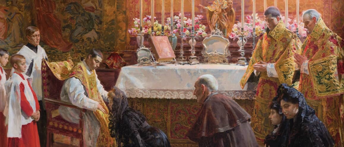 “A primeira Missa”, quadro de Enrique Simonet.
