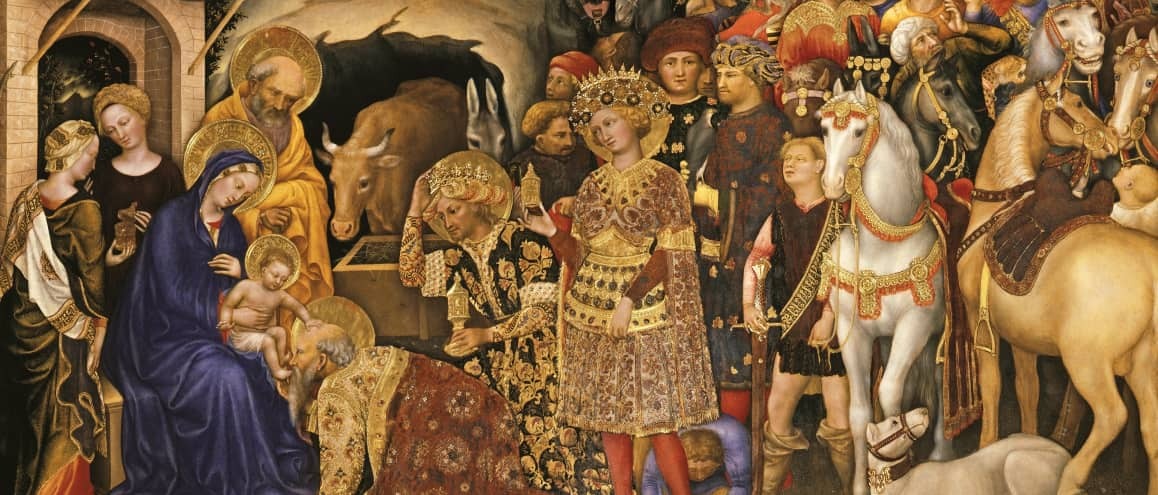 “Adoração dos Magos”, por Gentile da Fabriano.