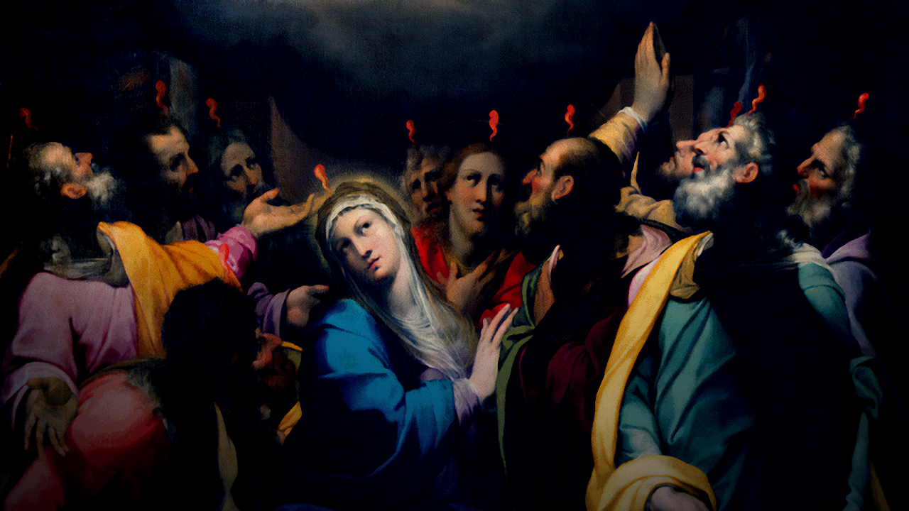 O pentecostes da Virgem Maria