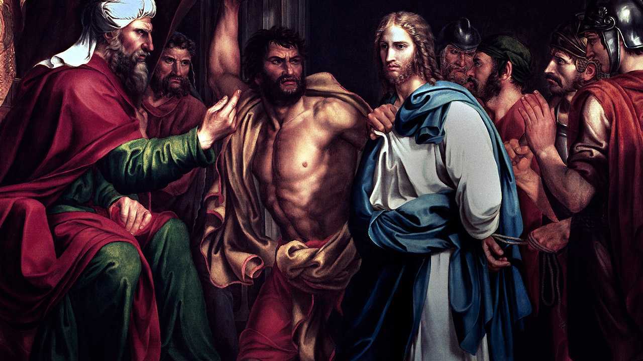 Jesus é apresentado aos pontífices e condenado à morte