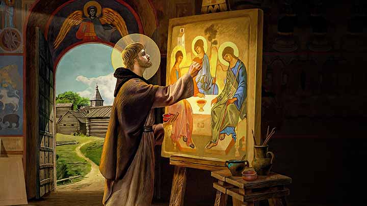 Este ícone russo do século XV é uma janela para a Santíssima Trindade