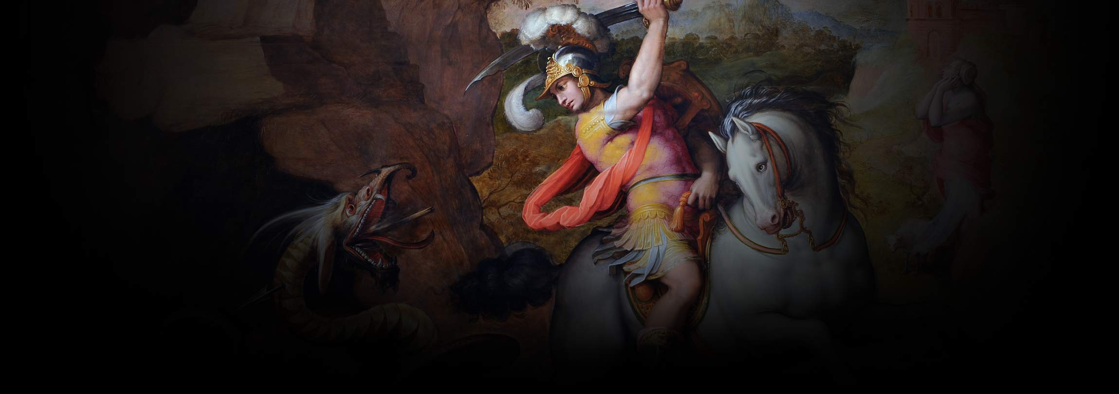 Por que São Jorge é retratado derrotando um dragão?