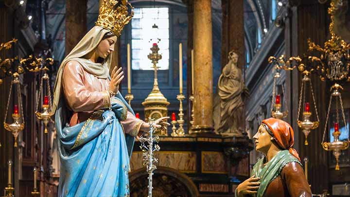 A aparição de Nossa Senhora de Caravaggio