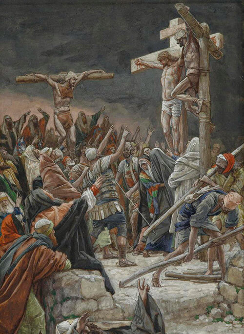 “O perdão do bom ladrão”, por James Tissot.