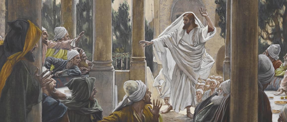 “Imprecações contra os fariseus”, quadro de James Tissot.